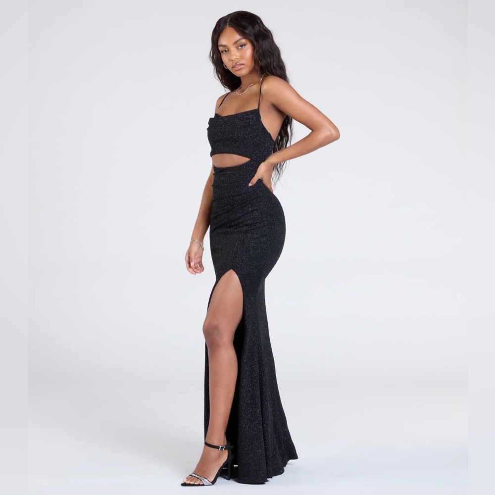 Windsor Satin Cut-Out Dress